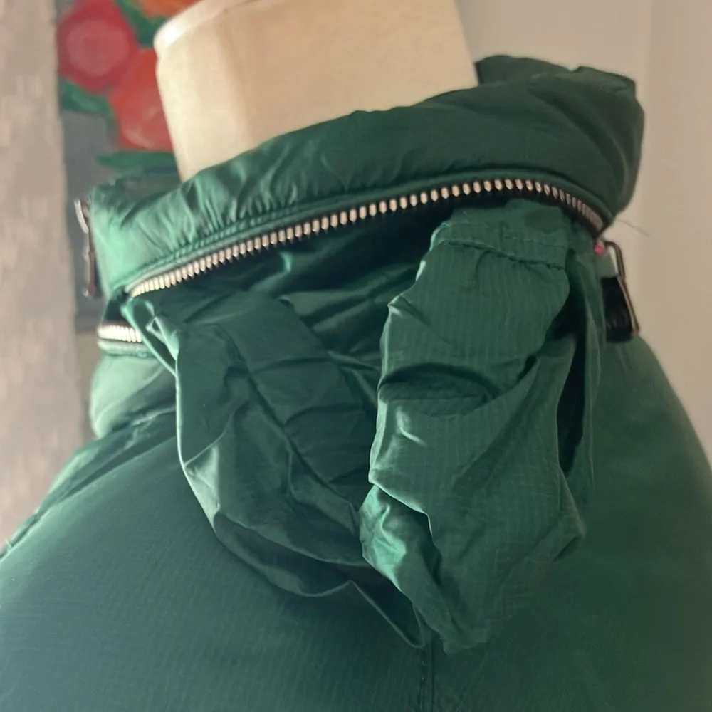 Michael Kors MK green puffer jacket S